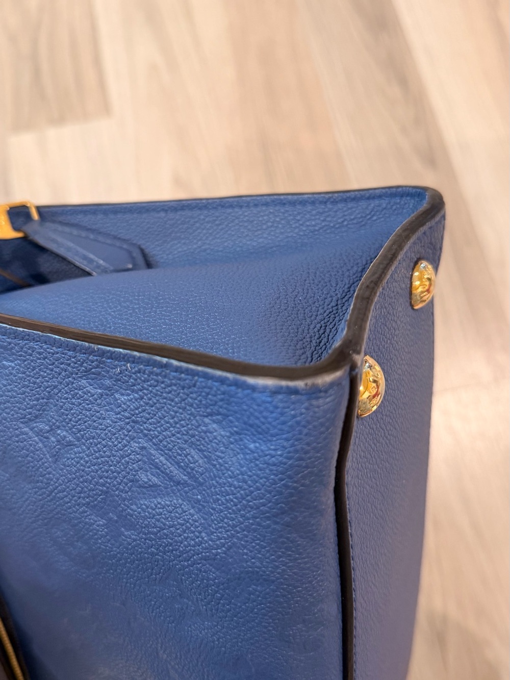 Louis Vuitton Pont Neuf Handbag Monogram Empreinte Leather MM satche Blue - Picture 8 of 13